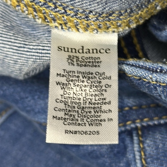 Sundance Women’s Blue Relaxed Barrel Leg Jeans 10P - Picture 8 of 12